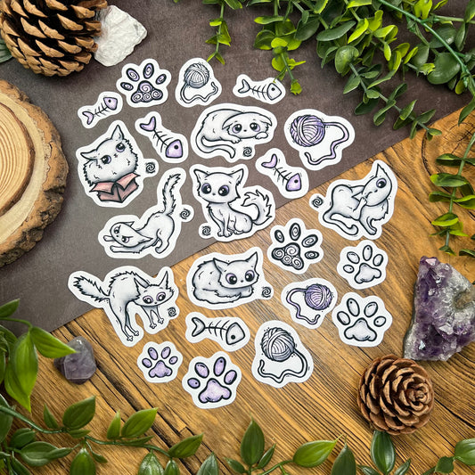 Ghost Kitties Mega Sticker Pack