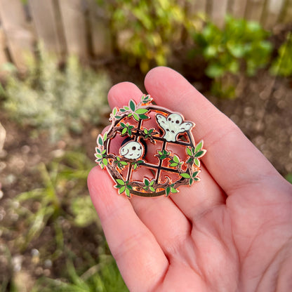 Songbird Window Enamel Pin