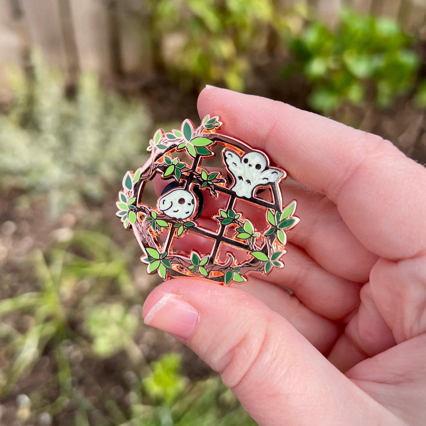 Songbird Window Enamel Pin