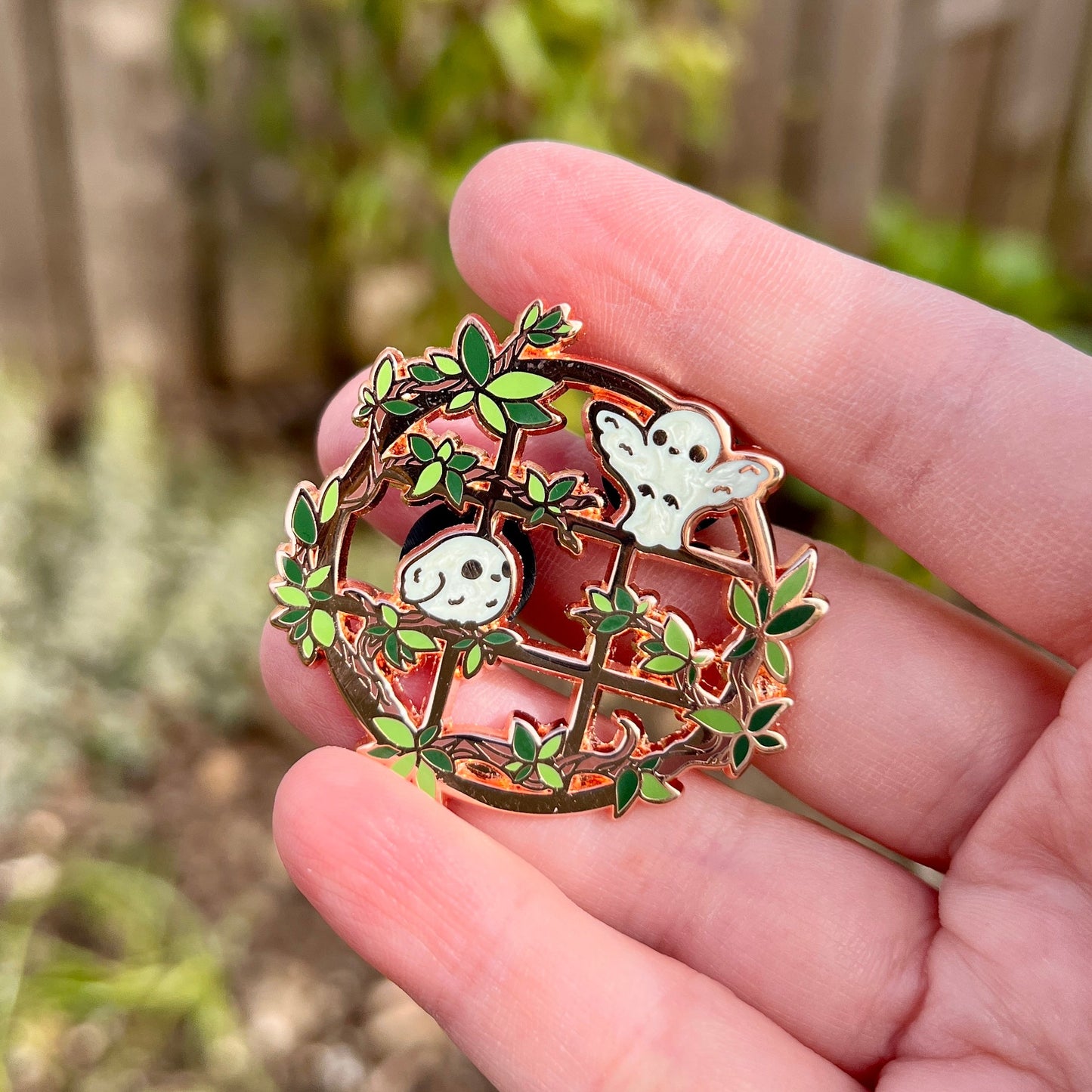 Songbird Window Enamel Pin