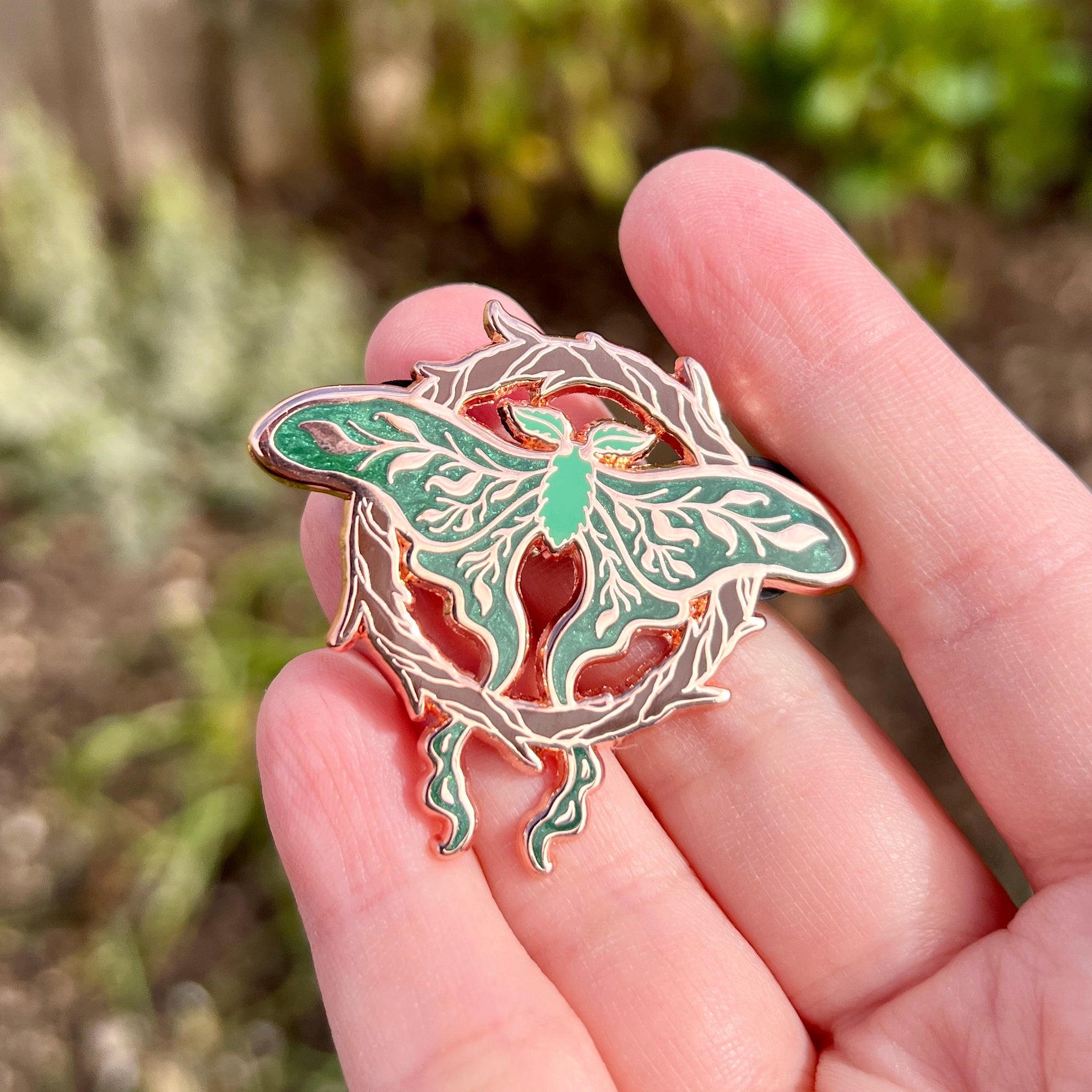 Woodland Moth Enamel Pin