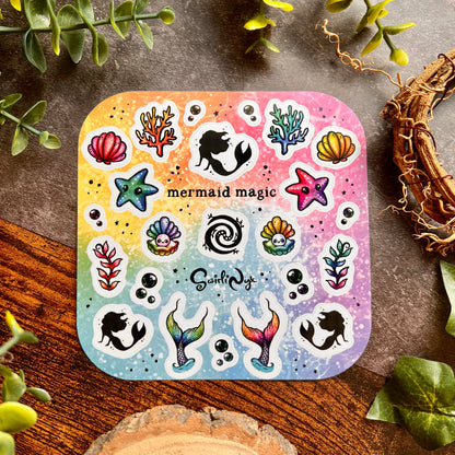 Rainbow Mermaid Magic Sticker Sheet
