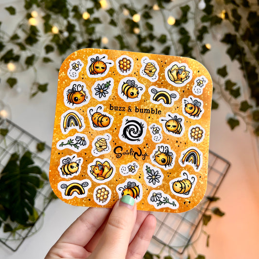 Yellow Buzz & Bumble Sticker Sheet