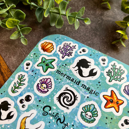 Classic Mermaid Magic Sticker Sheet