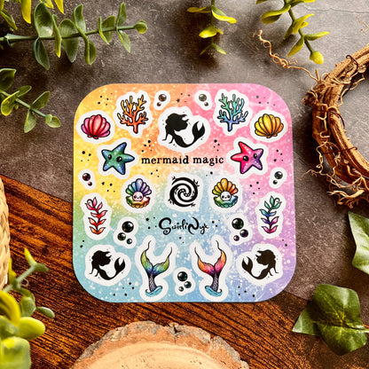 Rainbow Mermaid Magic Sticker Sheet