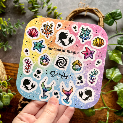 Rainbow Mermaid Magic Sticker Sheet