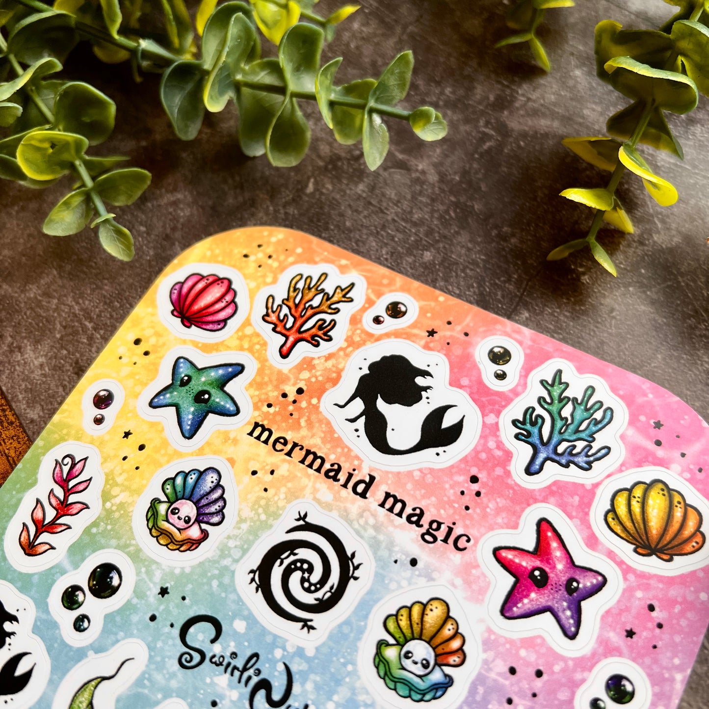 Rainbow Mermaid Magic Sticker Sheet