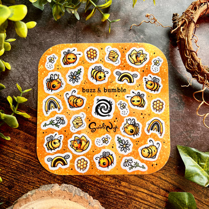 Yellow Buzz & Bumble Sticker Sheet