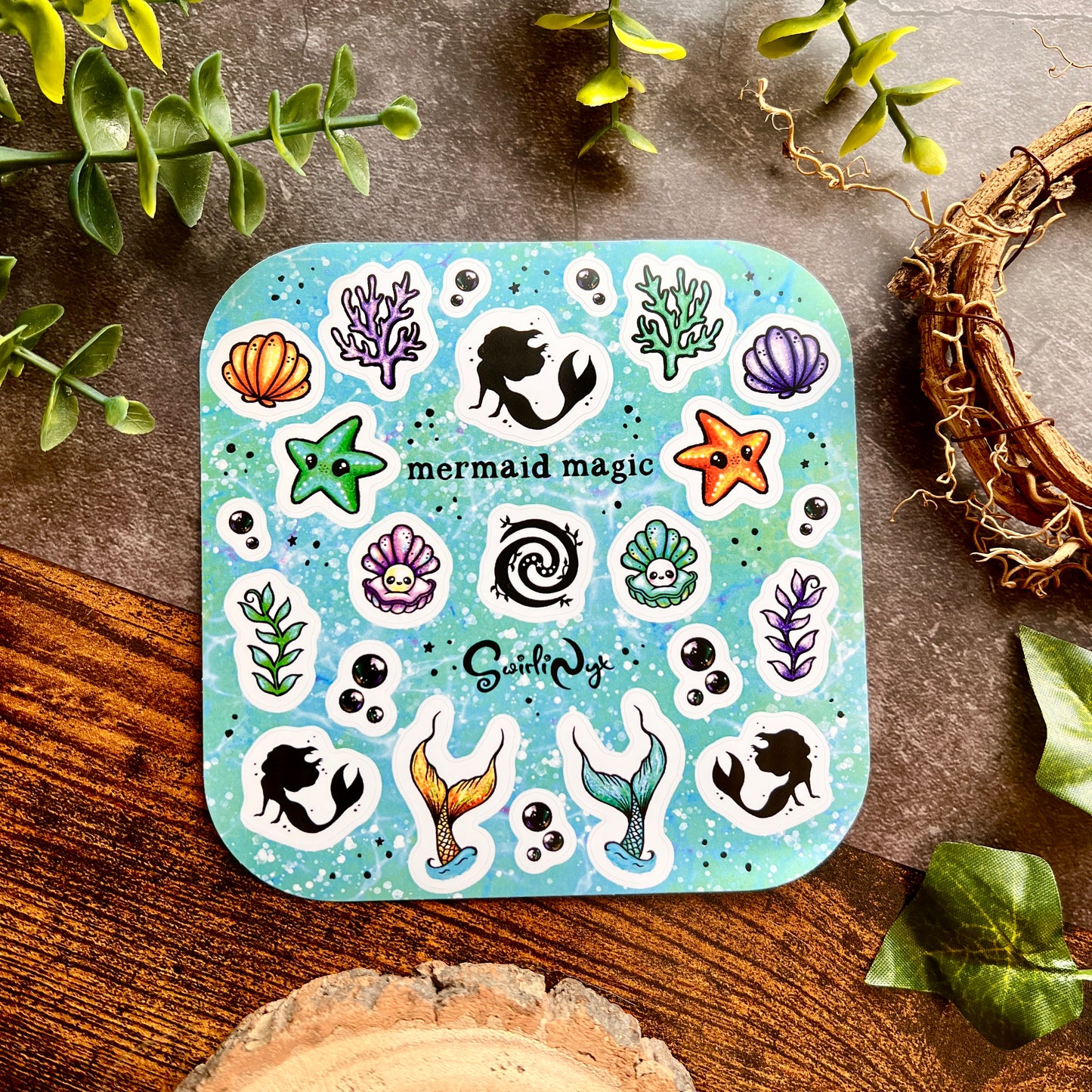 Classic Mermaid Magic Sticker Sheet