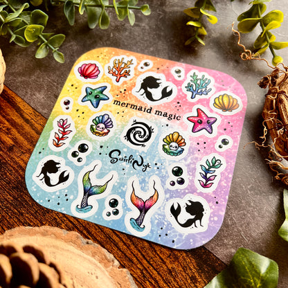 Rainbow Mermaid Magic Sticker Sheet