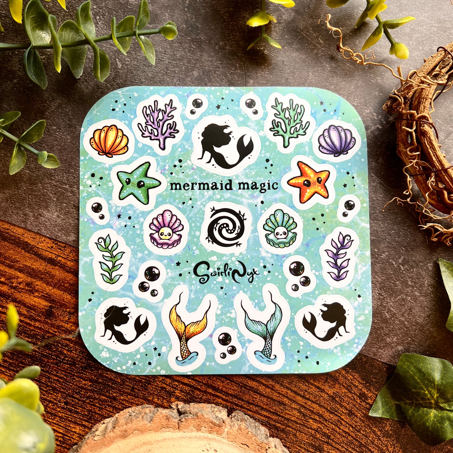 Classic Mermaid Magic Sticker Sheet