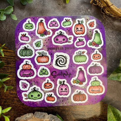 Purple Pumpkin Patch Sticker Sheet