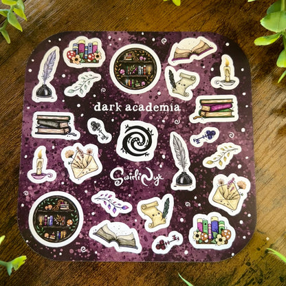 Gothic Dark Academia Sticker Sheet