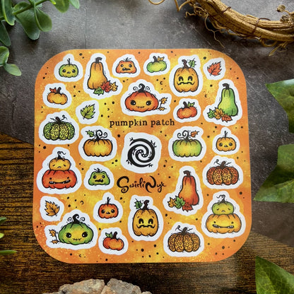 Orange Pumpkin Patch Sticker Sheet