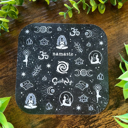 Dark Namaste Sticker Sheet