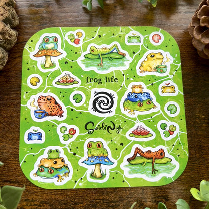 Tropical Frog Life Sticker Sheet