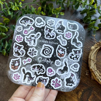 Tuxedo Kitties Sticker Sheet