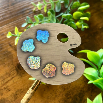 Sparkly Paint Palette Sticker