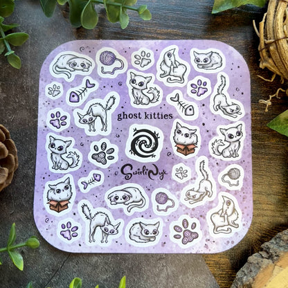 Ghost Kitties Sticker Sheet