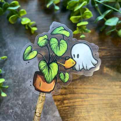 Plant Ghost Clear Sticker