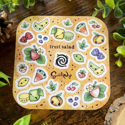 Pastel Fruit Salad Sticker Sheet
