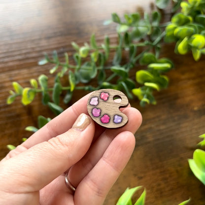 Twilight Paint Palette Wooden Pin