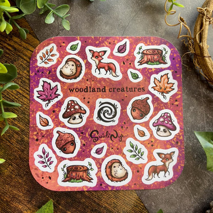 Dusk Woodland Creatures Sticker Sheet