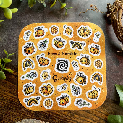 Yellow Buzz & Bumble Sticker Sheet