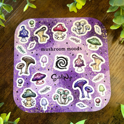 Night Mushroom Moods Sticker Sheet