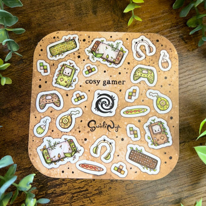 Neutral Cosy Gamer Sticker Sheet