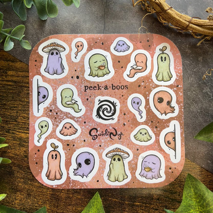 Colourful Peek-a-Boos Sticker Sheet