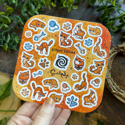 Ginger Kitties Sticker Sheet