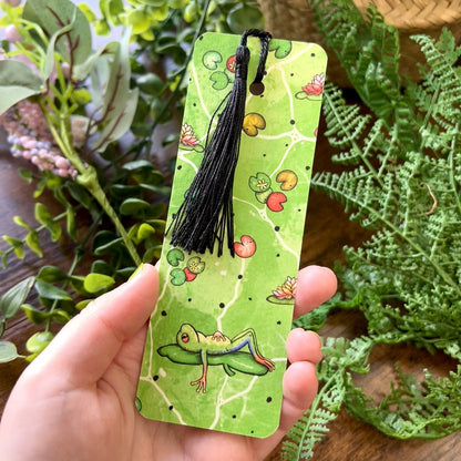 SECOND Tropical Lily Pad Frog Bookmark