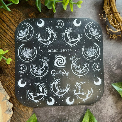 Dark Lunar Leaves Sticker Sheet